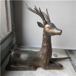 廠家直銷(xiāo)銅鹿雕塑