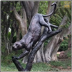 大型豹子景觀(guān)雕塑定制